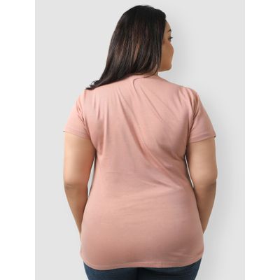 Plain Rose Pink Women's 3xl tops for ladies