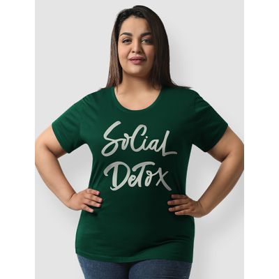 Social Detox Plus Size Women T-shirt