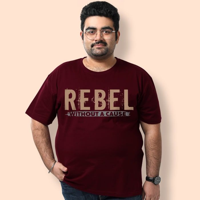 Buy Rebel Mens Plus Size T shirt Online 