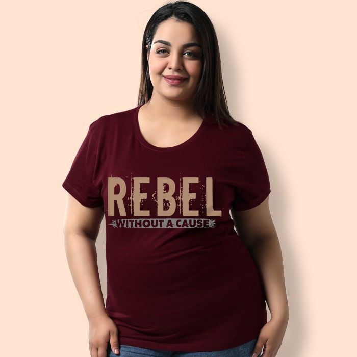 Rebel Women Plus Size T shirts Online 