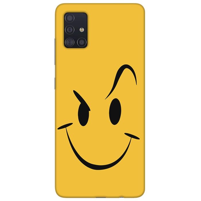 DREAMCART Cute Smiley Balls Yellow Black Design Lovely Printed Hard Back  CASE Mobile Cover Phone for Samsung Galaxy A51 / SAM A51 : :  Electronics