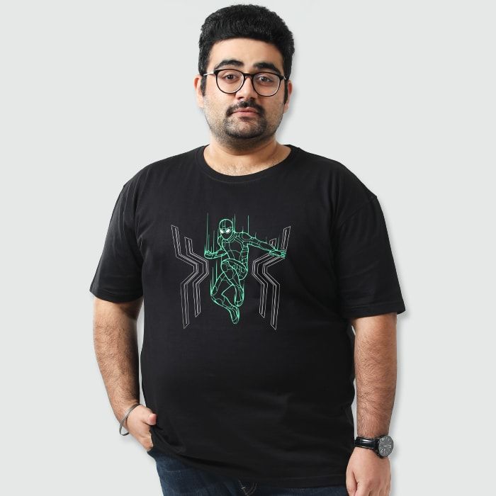 spider man plus size t shirt