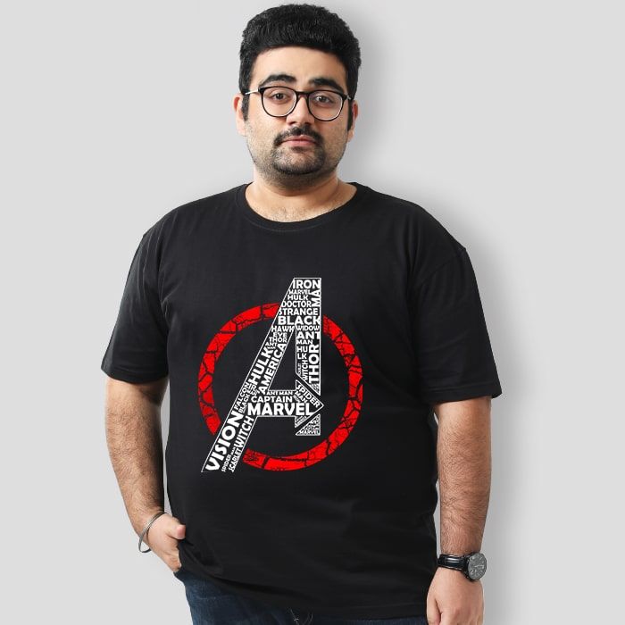 Buy The Avengers Mens Plus Size T shirt 