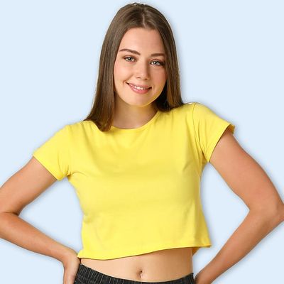 Buy Yellow Crop Top Online in India @ Rs.299 - Beyoung