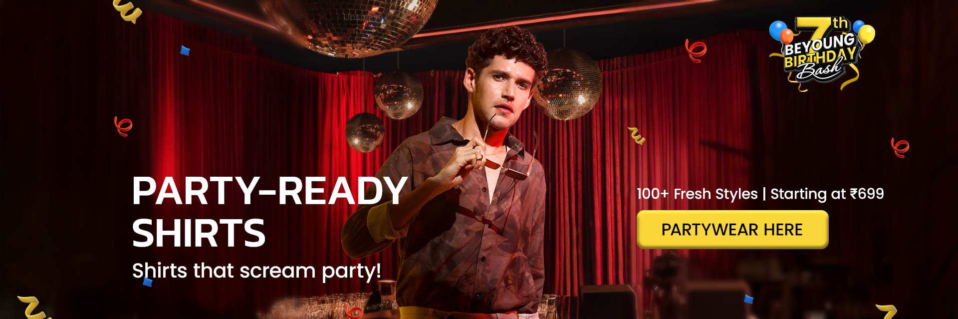 shop trendy men partywear clothes on beyoung online shopping