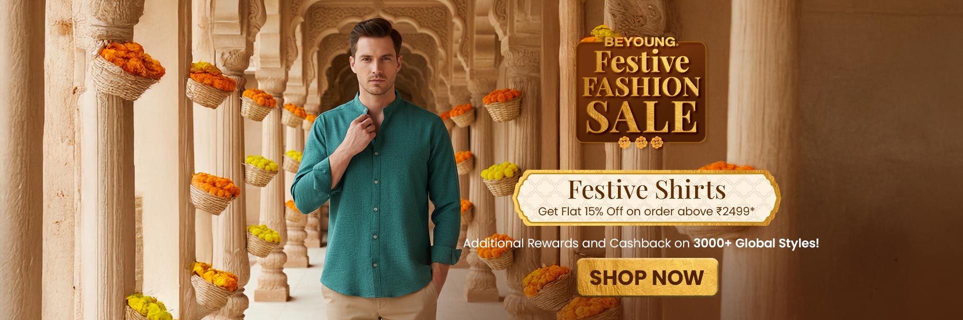 shop mens shirts online at Beyoung