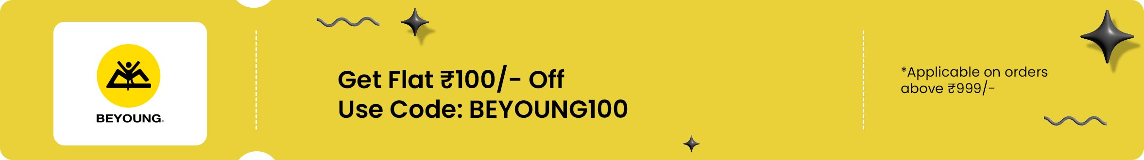 Get 10% Offer at beyoung