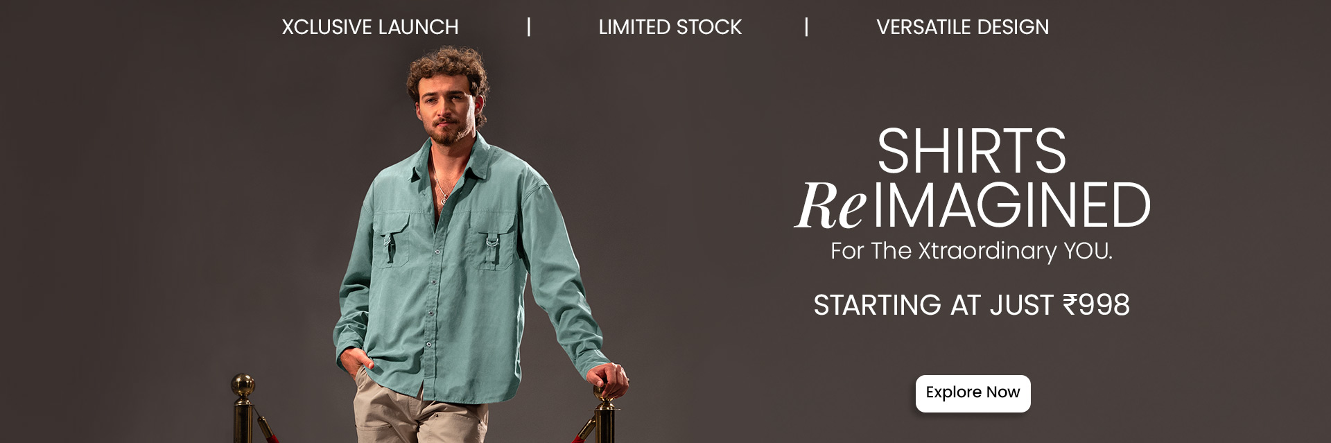 shop mens shirts online at Beyoung