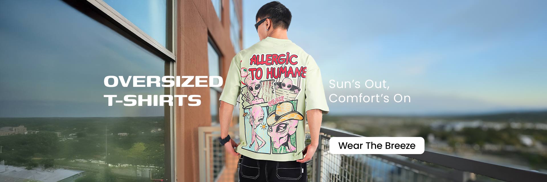 Oversized T-shirts for Men - Shop trendy oversized t-shirts online at low prices at