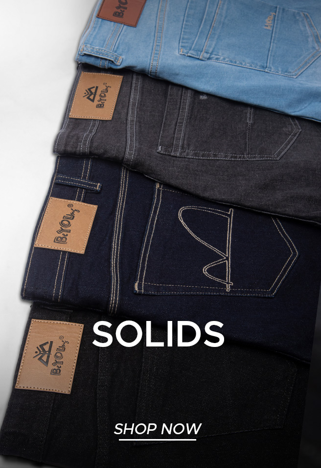 Buy Solid Jeans Online in India at Beyoung