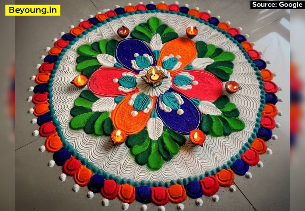 Blooms and Petals Rangoli