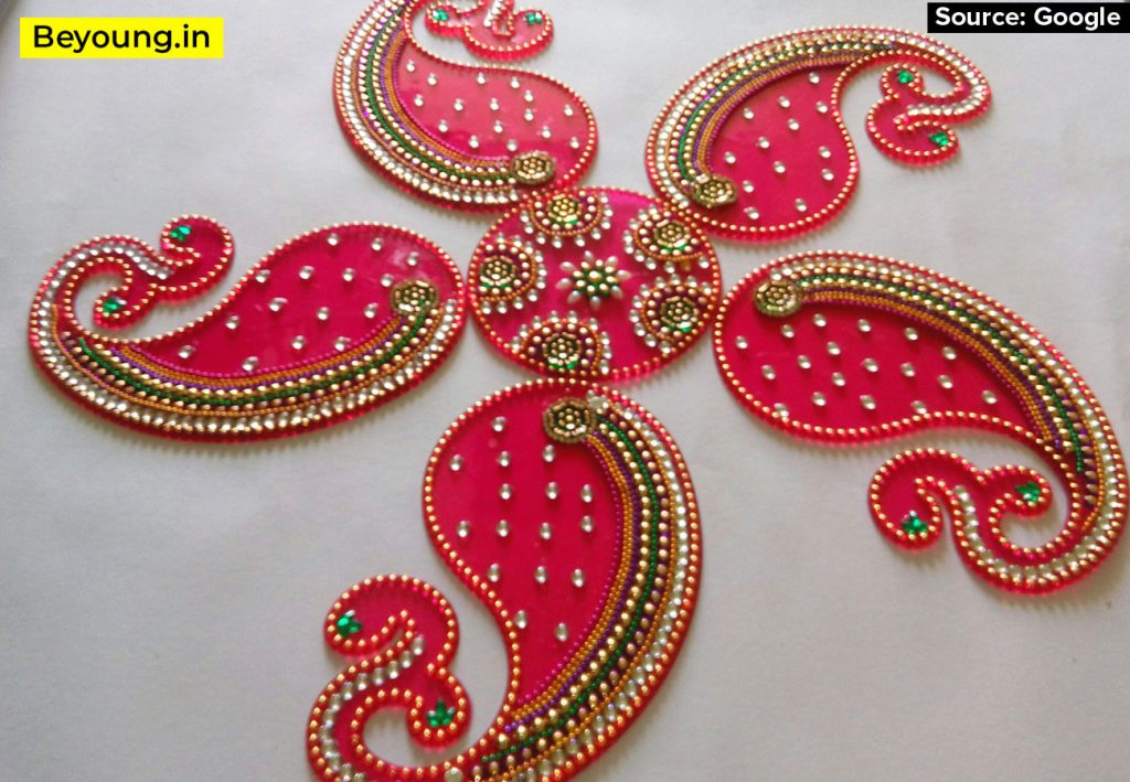 Kundan Rangoli Design