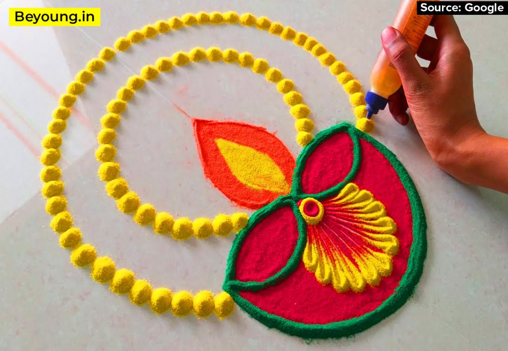 Rangoli flower patterns hi-res stock photography and images - Alamy