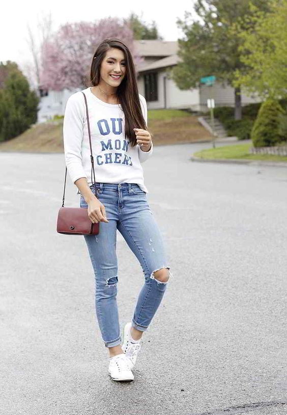 Casual Wear - Denim Jeans with Graphic T-Shirts