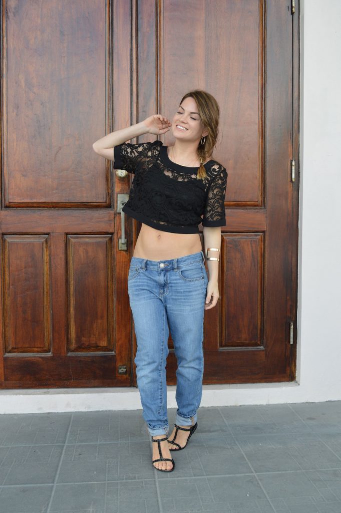 Boyfriend Jeans With Crop top Styling