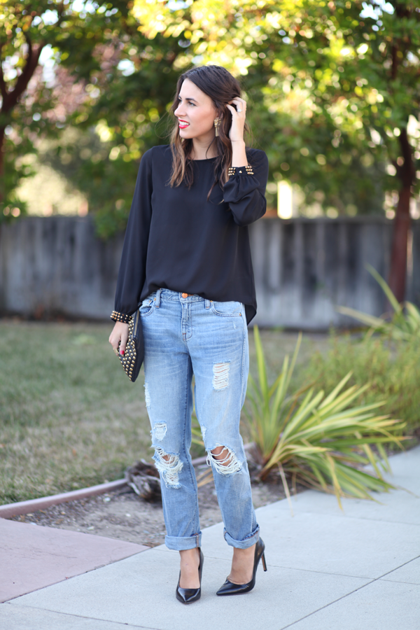 Styling Tips On How To Wear Boyfriend Jeans -Boyfriend Jeans Outfit Idea