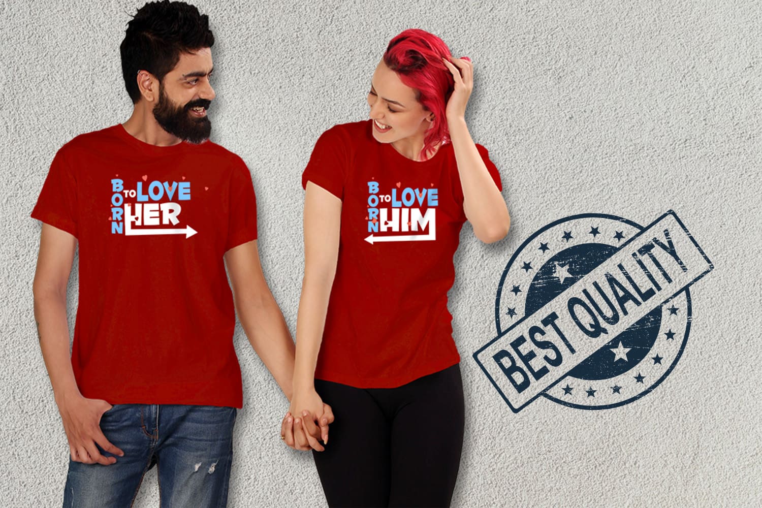 Pocket Friendly Couple T Shirt