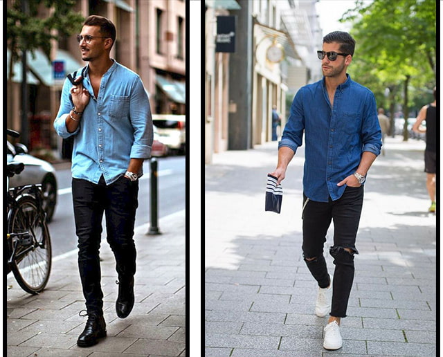 Share 77+ street style denim shirt men latest