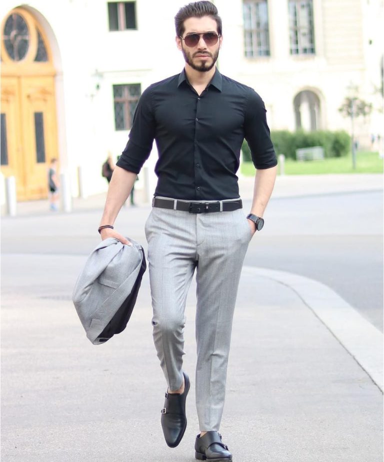 5 Different Ways To Style Plain Black Shirts - What To Wear with Black ...