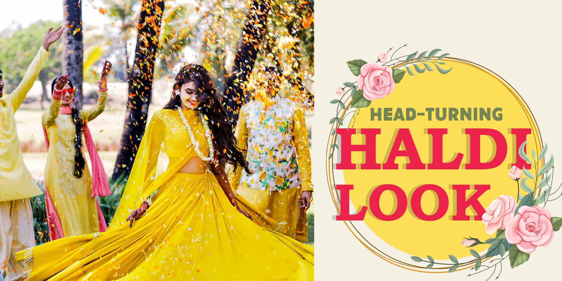 haldi ceremony dress for bride