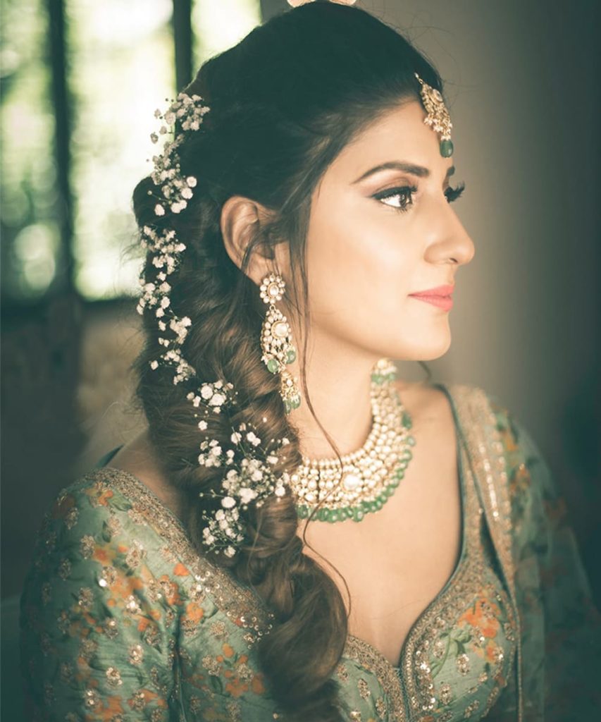 Front South Indian Bridal Hairstyle