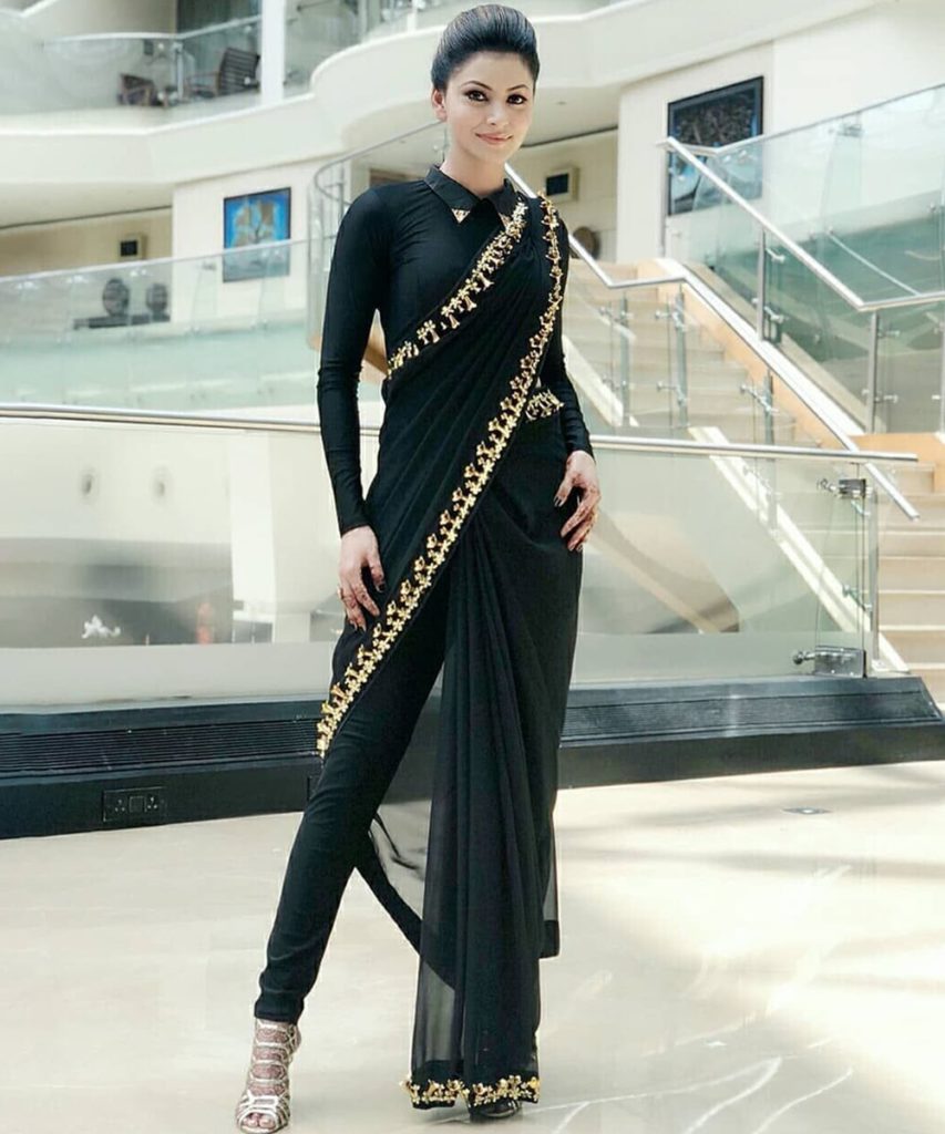 indo western saree dress