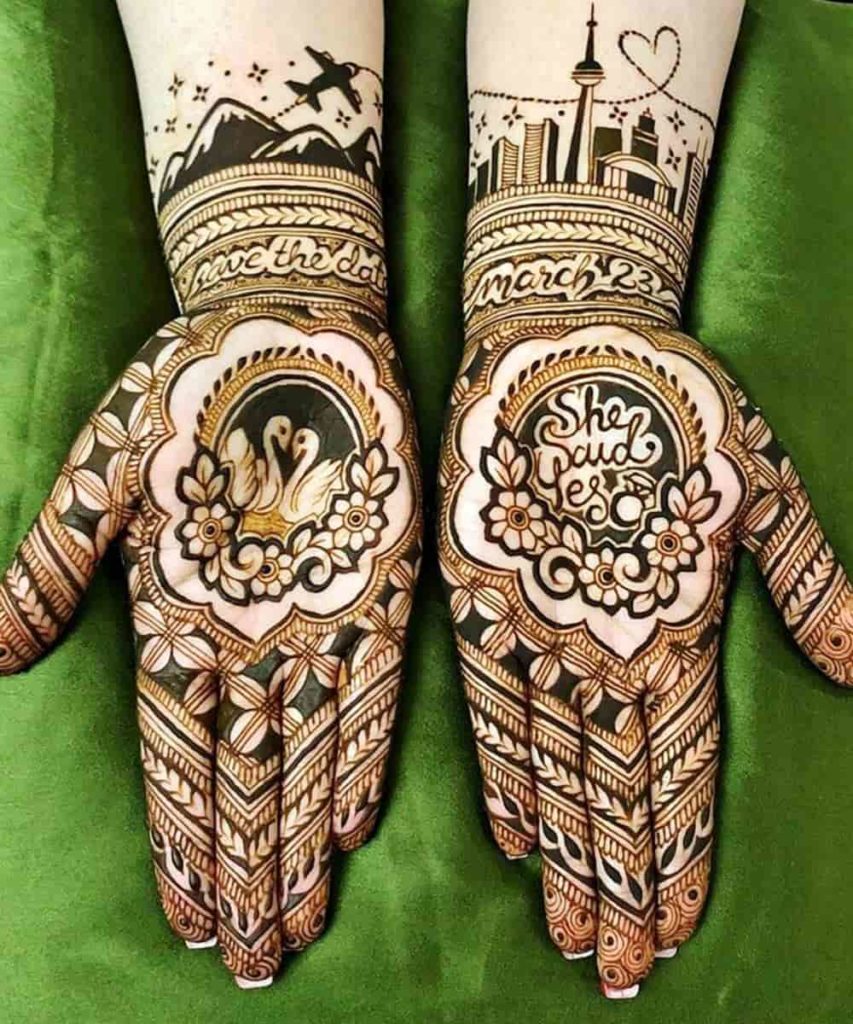 Simple Front Hand Mehndi Design 2023