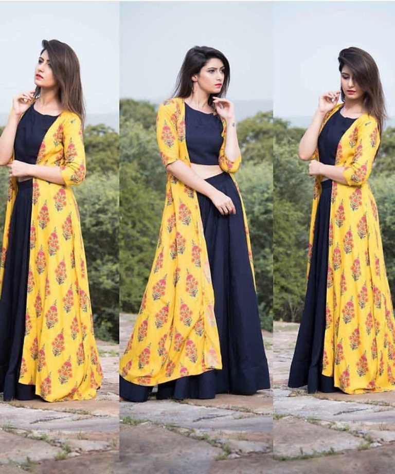 pant top with long shrug