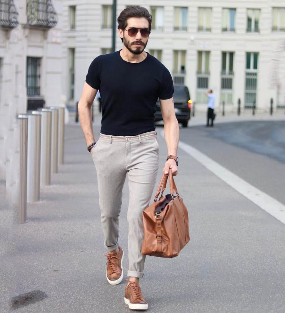 Chinos with T Shirt - Beyoung Blog