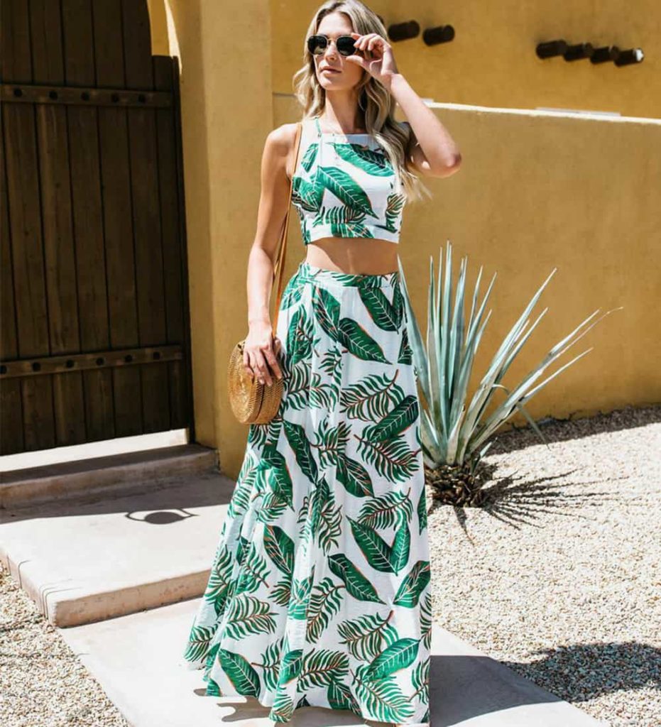 Summer Long Skirt with Crop Top - Beyoung Blog