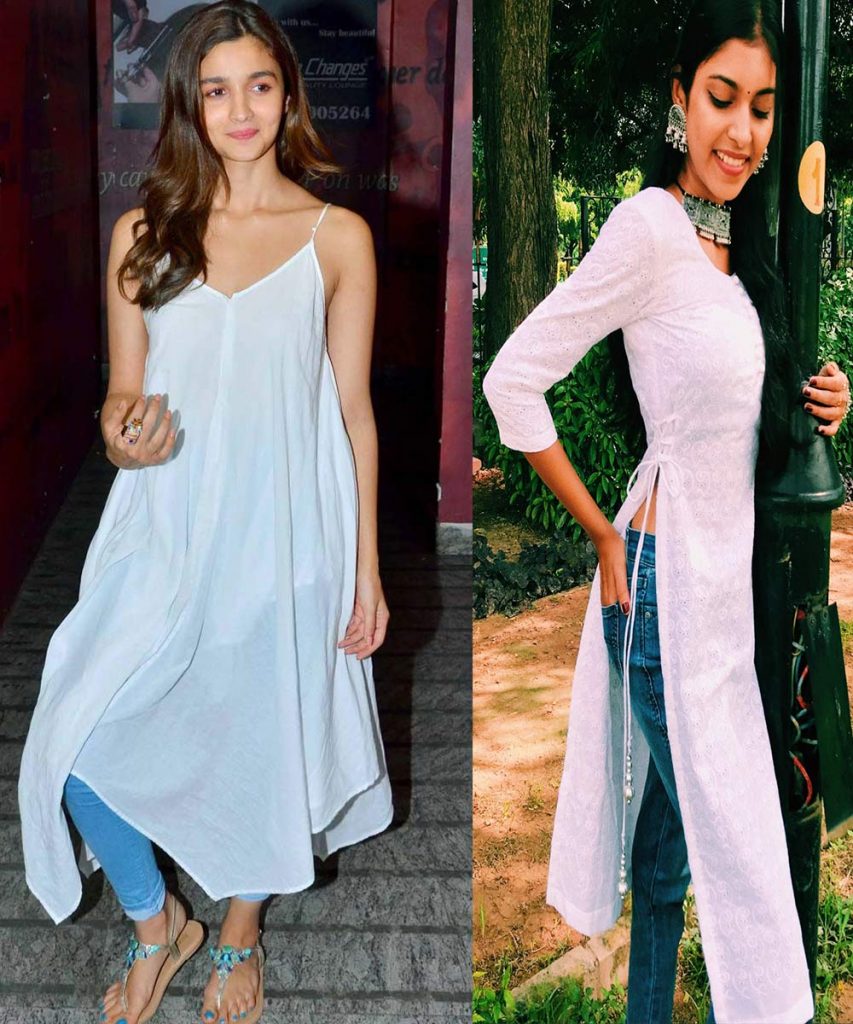 Buy FAIRYBLUE Designer Slub Rayon Fully Stitched Anarkali Kurti for Women   Girls on Jeans Palazzo or Skirt Plus Size Upto 2XL at Amazonin