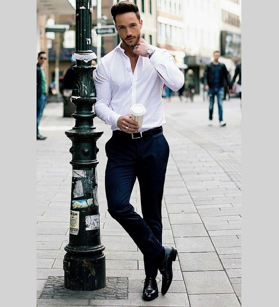 Formal White Shirt Black Pant Combination - Pant Shirt Style