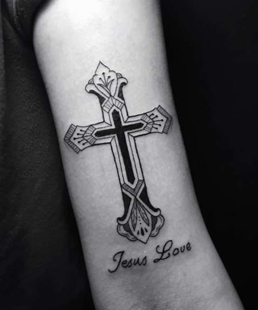 Simple Cross Tattoos for Men