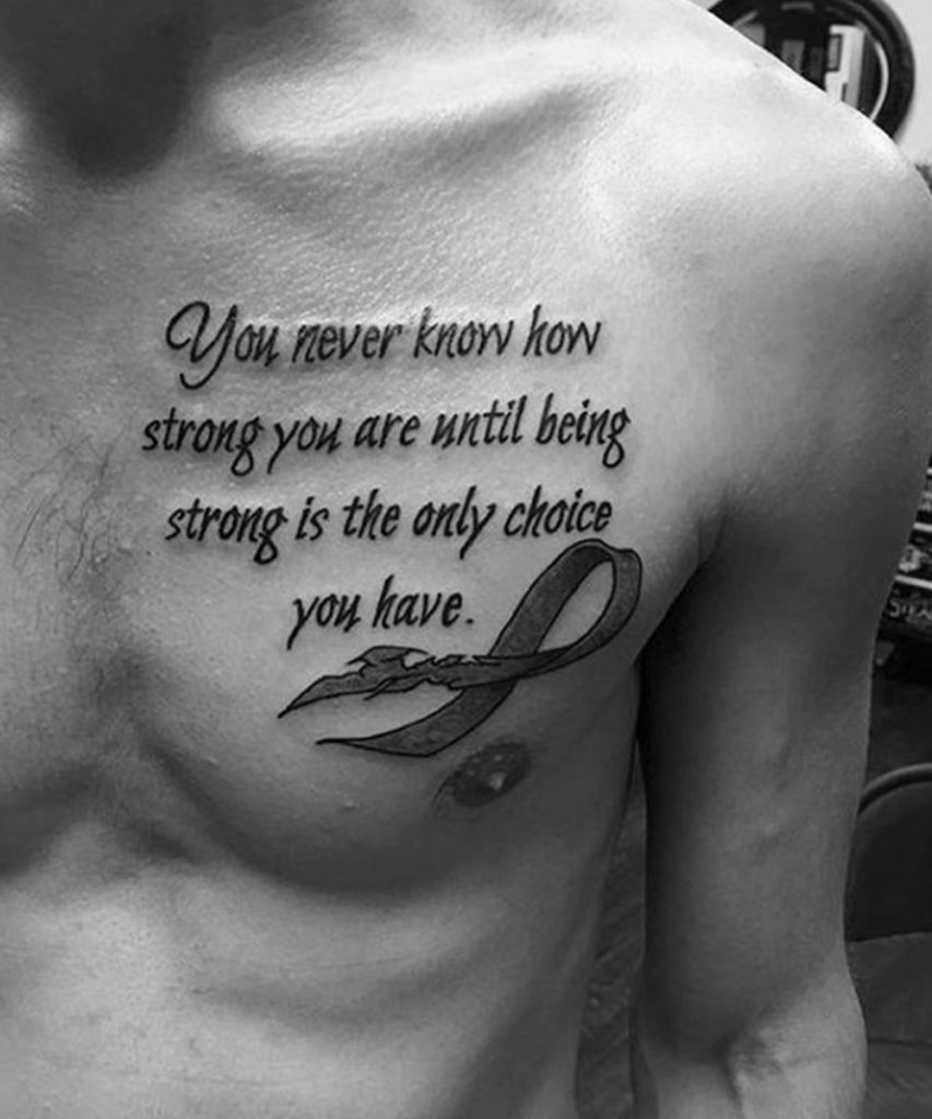 60 Strength Tattoos For Men  Masculine Word Design Ideas