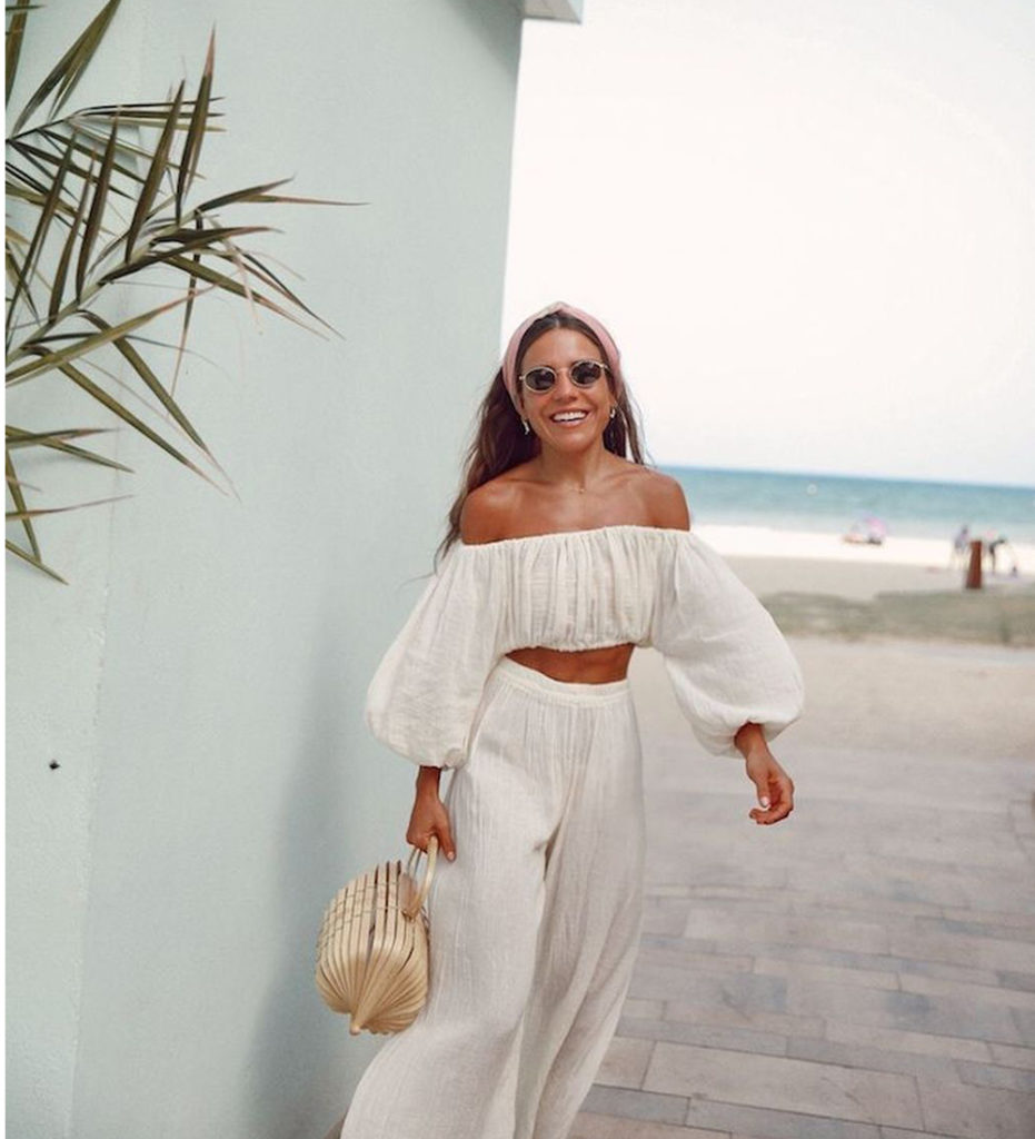 High-Waist Trousers + Scarf + Sunnies + Hoops﻿ - Beyoung Blog