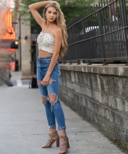 damage jeans girls
