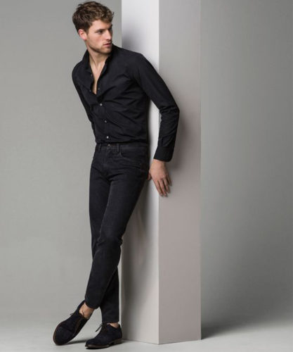 matching pant with black shirt