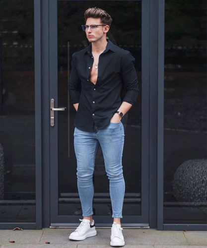 best black shirt combination