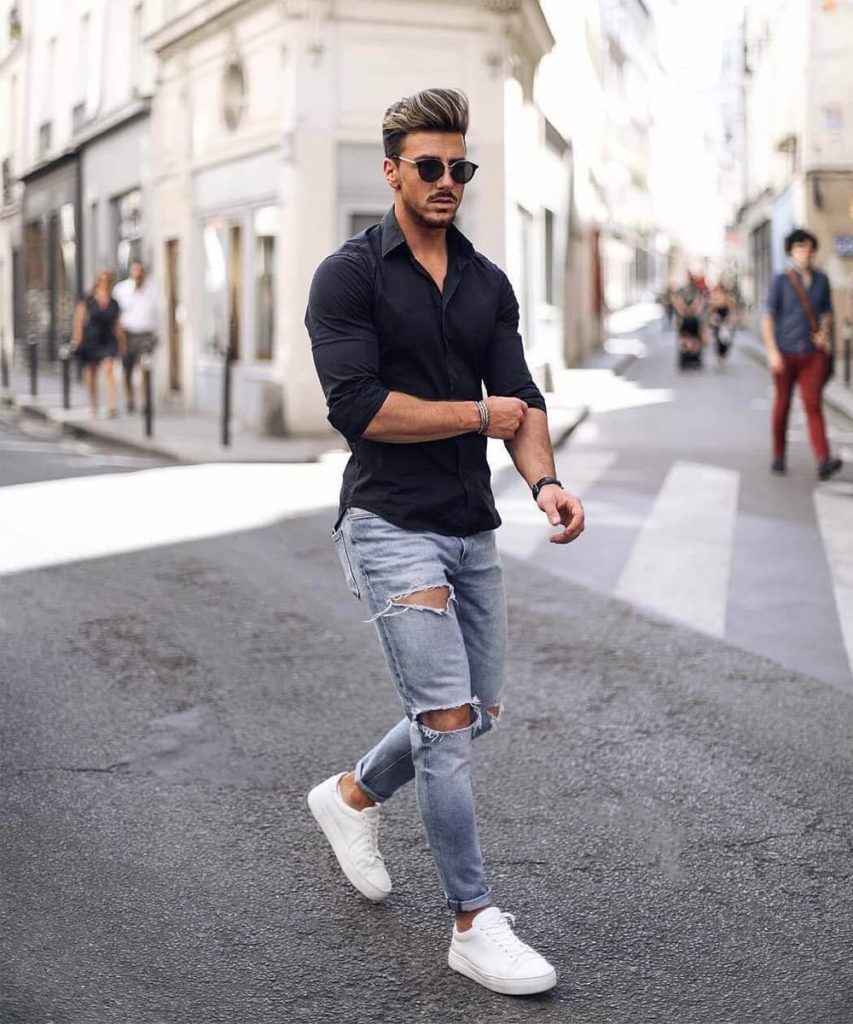 T shirt and jeans combination