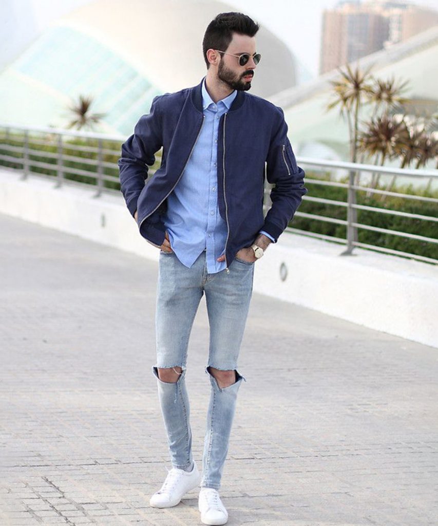 Bomber Jacket with shirt 