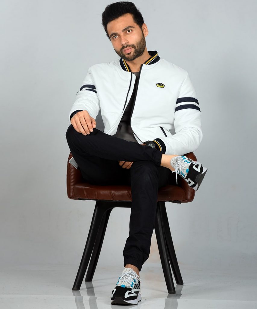 White Bomber Jacket Men Style