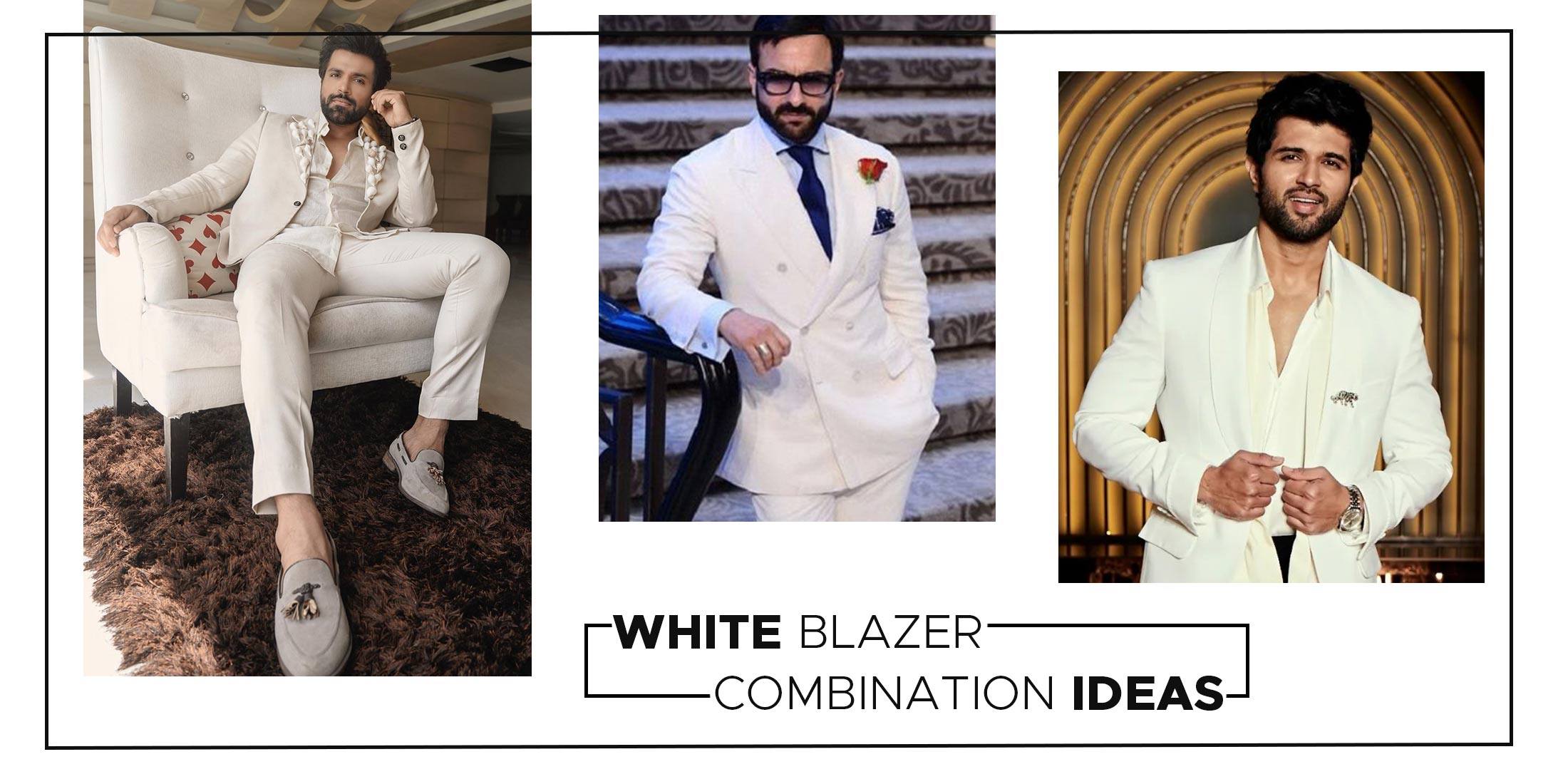 White Blazer Combination