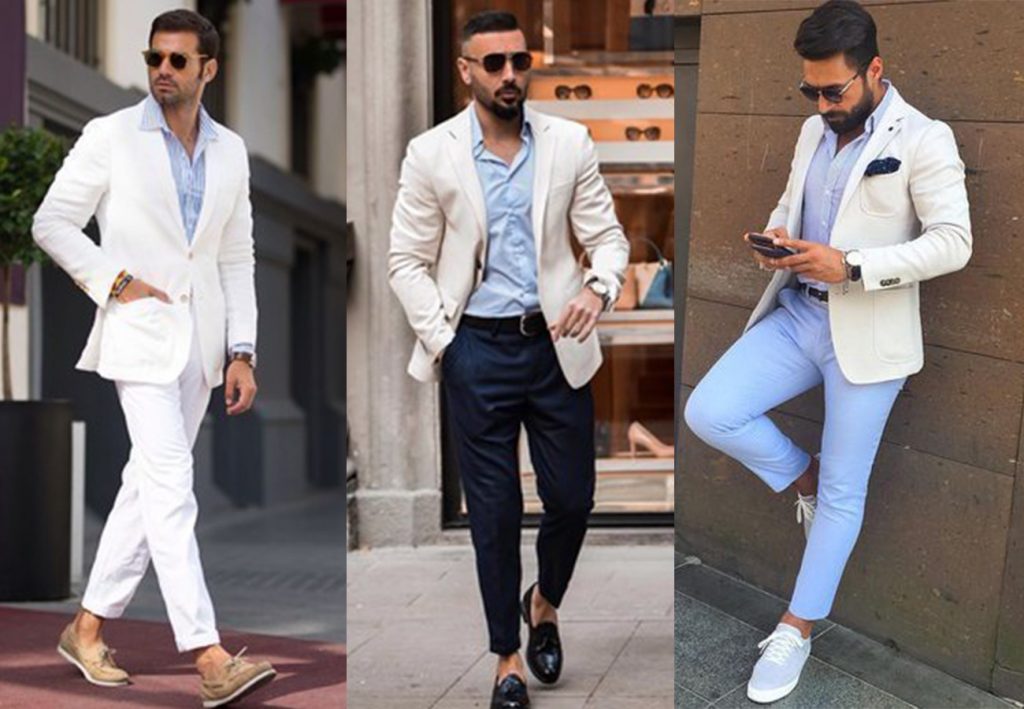 White Blazer Combination