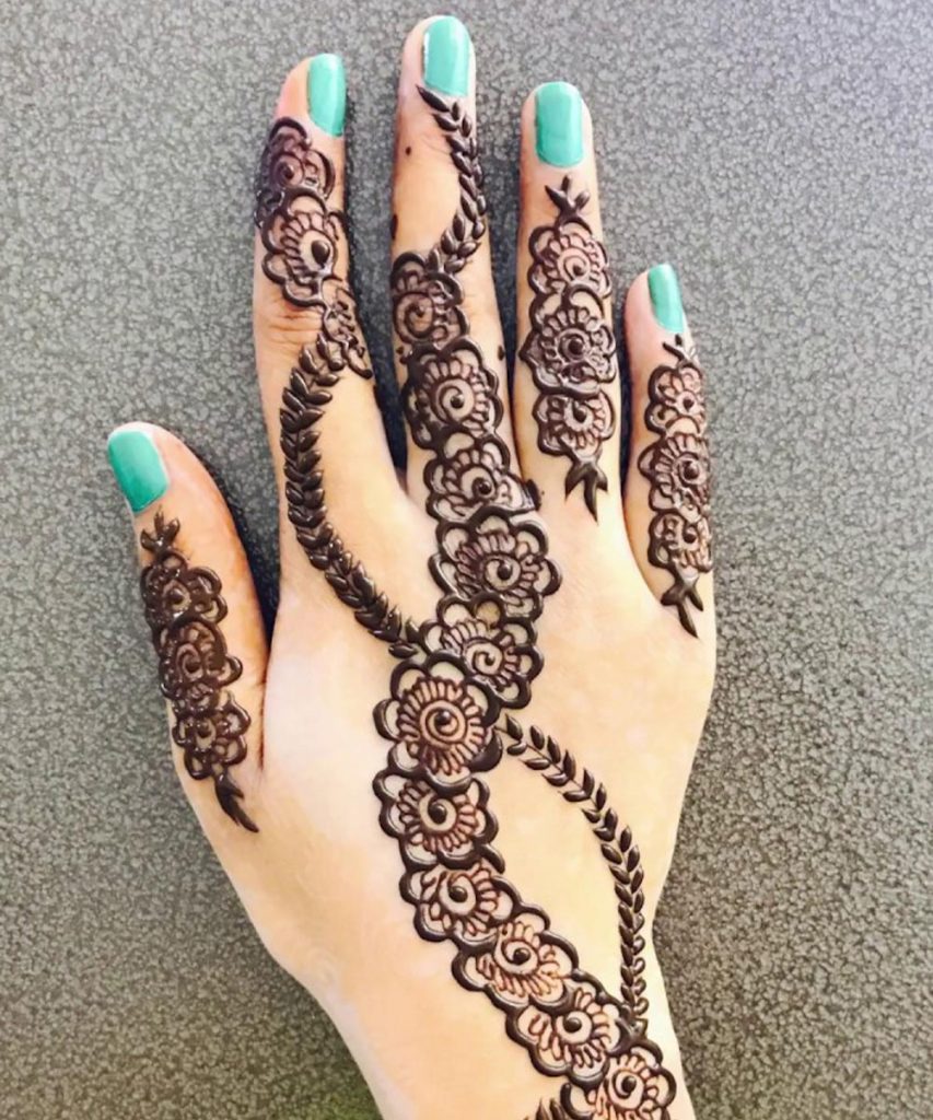 Arabic Mehndi Design Back Hand