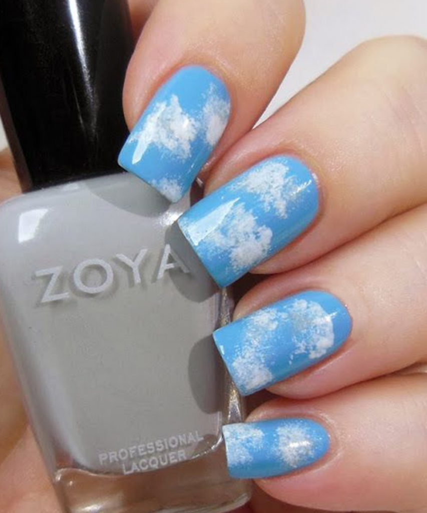 Lace and Lacquers: Nail Art Week, Day #7: The Cloud Manicure