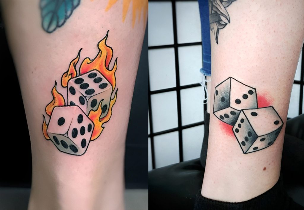 Dice tattoo