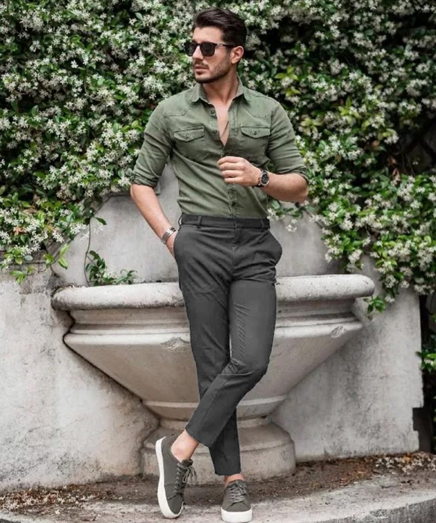 Which colour shirt goes well with light grey trousers  Quora