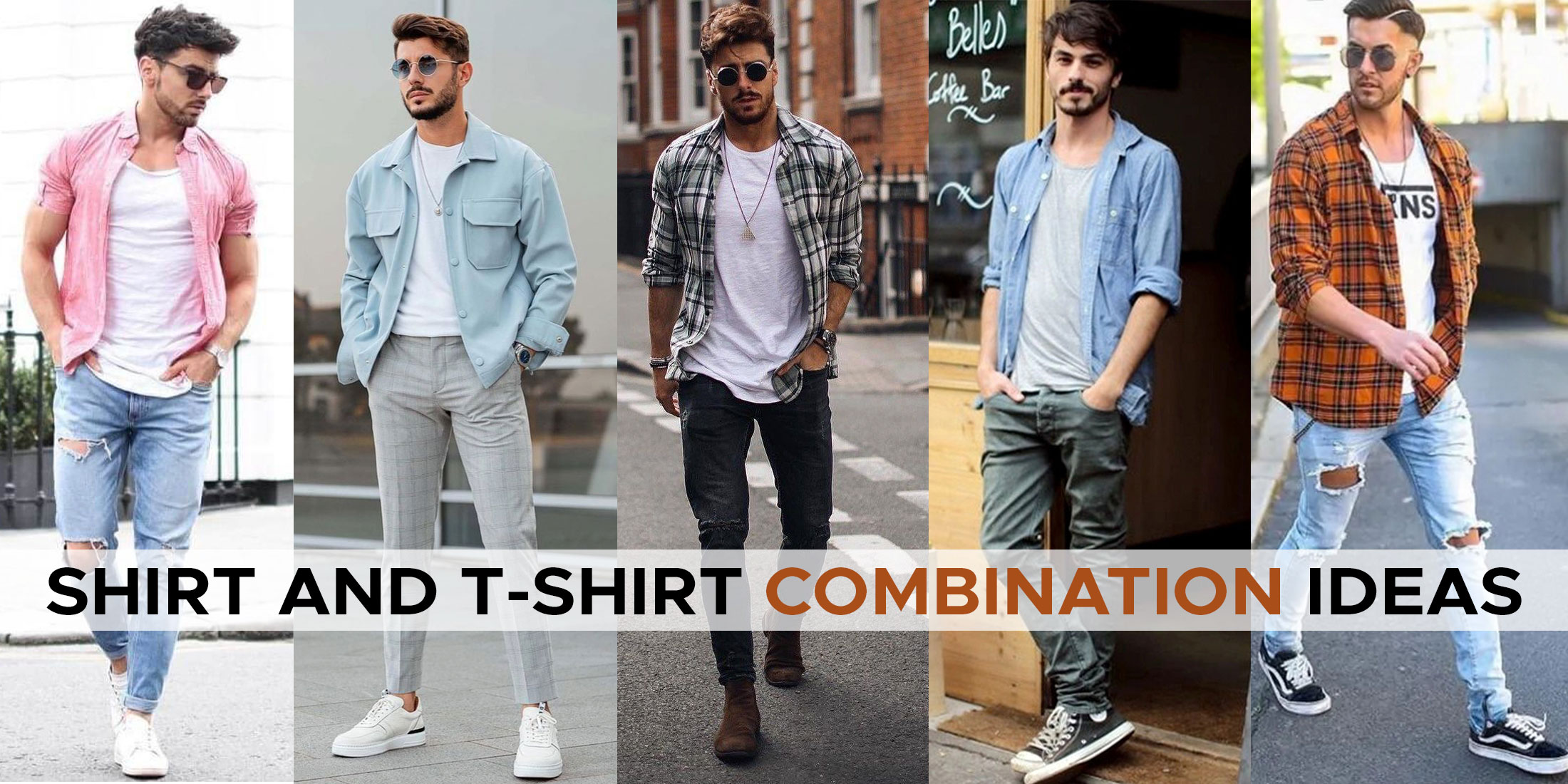 Shirt and T Shirt Combination for Men