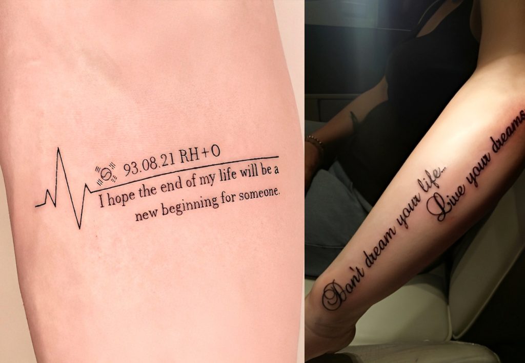 85 Quote Tattoos About Life, Love And Strength 2024 | Tattoo quotes,  Meaningful tattoo quotes, Empowering tattoos