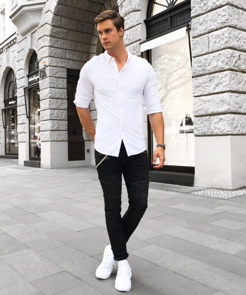 White shirt Blue trouser formal Combo  Evilato Formal Combo